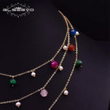 Fresh Water Pearl Stone Layer Necklace for Girls