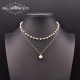 Freshwater Baroque Pearl Double-Layer Necklace Wedding Party Gift