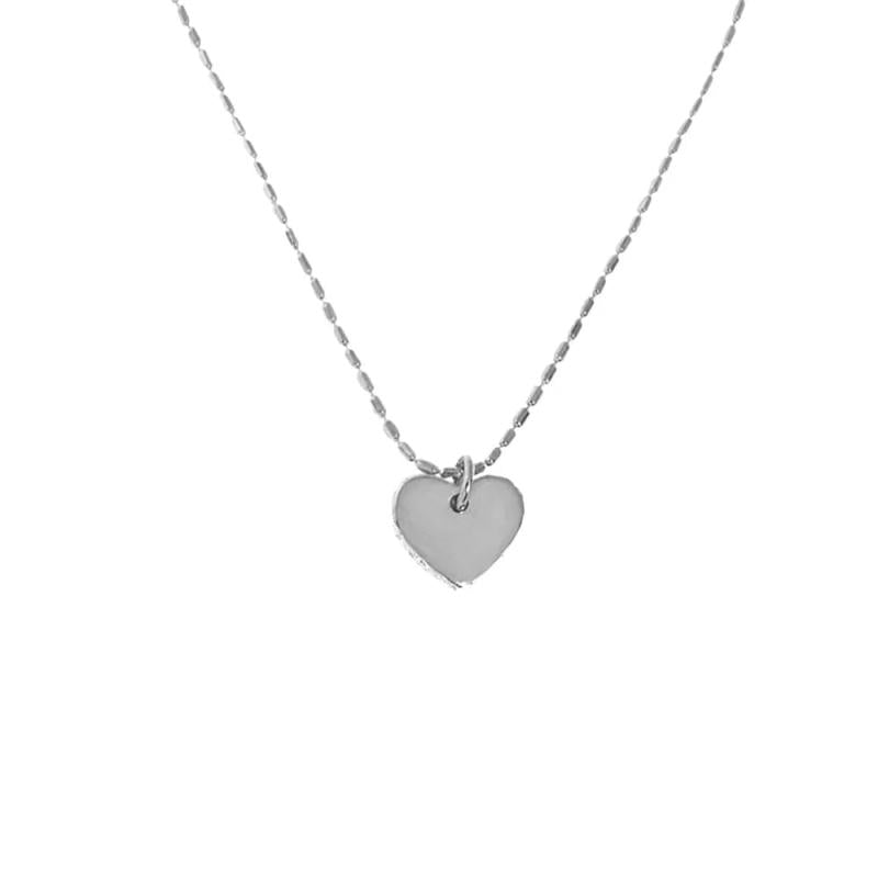 925 Sterling Silver Heart Pendant Choker Necklace Wedding Jewelry