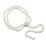 Long Pearl Necklace Sweater Chain 8-9mm Freshwater Pearl Jewelry