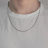 925 Silver Snake Chain Necklace Original S925 Thai Vintage