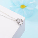 925 Sterling Silver Anime Couple Christmas DIY Necklace