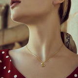 925 Silver Mouse&Fish Necklace Women Plated Pendant Bead Necklaces