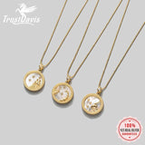 TrustDavis 925 Sterling Silver Constellation Pendant Necklace for Women