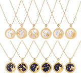 TrustDavis 925 Sterling Silver Constellation Pendant Necklace for Women