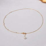 Freshwater Pearl Necklace Choker Fine Jewelry Party Gift For Women