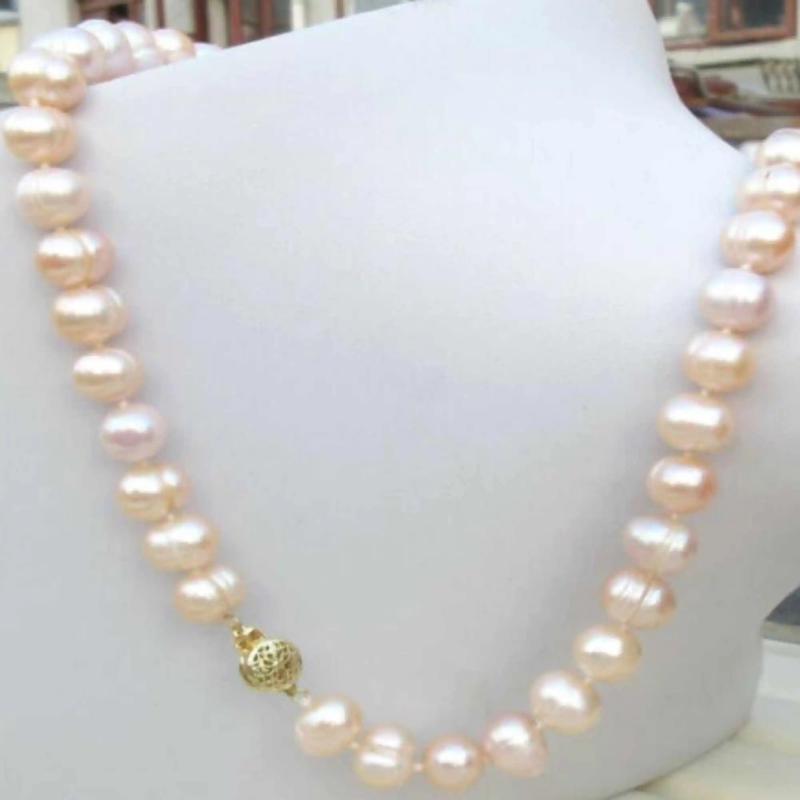 Natural South Sea Pink Pearl 14k Necklace Taseel Wristband