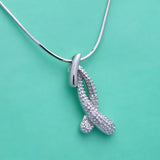 925 Sterling Silver Plant flowers Pendant Necklace Women Choker Chain