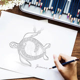 925 Silver Turtle Necklace Abalone Shell Zircon Pendant