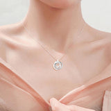 Family Always Pendant Necklace Sterling Silver Chain