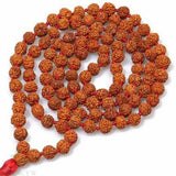 8MM Rudraksha Tassels Knot Necklace 108 Beads