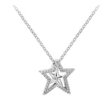 Asymmetric Star Collier Necklace Sterling Silver Chain Jewelry Making