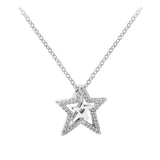 Asymmetric Star Collier Necklace Sterling Silver Chain Jewelry Making