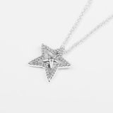 Asymmetric Star Collier Necklace Sterling Silver Chain Jewelry Making