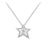 Asymmetric Star Collier Necklace Sterling Silver Chain Jewelry Making