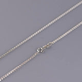 2mm Pure Silver Weave Necklaces for Women Men Thai Silver Retro Jewelry