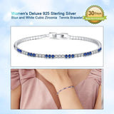 Italian Tennis Chain Necklace Iced Out Bling CZ Necklace