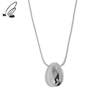925 Sterling Silver Drop Pendant Necklace Minimalist Statement Gift Women