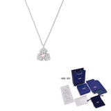 Rotating Orchid Crystal Necklace for Women Bride Gift