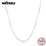 925 Silver Square Zircon Necklace for Wedding