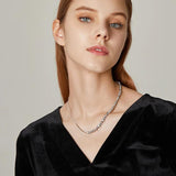 4-5mm Baroque Pearl Choker Necklace 925 Sterling Silver Jewelry