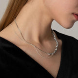 4-5mm Baroque Pearl Choker Necklace 925 Sterling Silver Jewelry