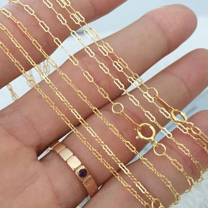 1/20 14KGF 1.4mm Filled Chain Gourd Chain Stamp Everyday Basic Chain