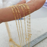1/20 14KGF 1.4mm Filled Chain Gourd Chain Stamp Everyday Basic Chain