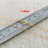 1/20 14KGF 1.4mm Filled Chain Gourd Chain Stamp Everyday Basic Chain