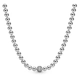 925 Silver Buddha Bead Pendant Necklace DIY Jewelry S925 Women's