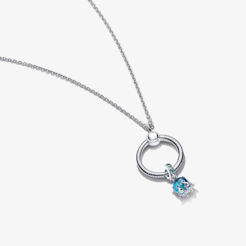 925 Silver Pando Charm Necklace - Women's Jewelry