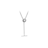 925 Silver Hearts Pendant Clear Cubic Zirconia Necklace