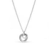 S925 Sterling Silver Hoop Earrings & Necklace Set for Women