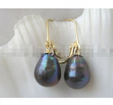Natural Baroque Freshwater Pearl Earrings - 12-14mm