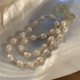 Baroque Shape Small Pearl Necklace Women