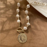 Baroque Shape Small Pearl Necklace Women