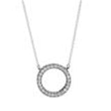 Clear CZ Hearts Round Choker Necklace Silver 925 Jewelry Chain Women Girls