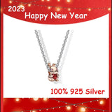 Chinese Style 925 Silver Rabbit Ingot Necklace Set Women Jewelry