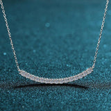 0.9ct Mosanne Stone Diamond Necklace 925 Sterling Silver Romantic Jewelry
