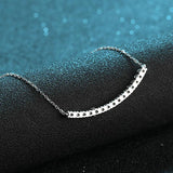 0.9ct Mosanne Stone Diamond Necklace 925 Sterling Silver Romantic Jewelry