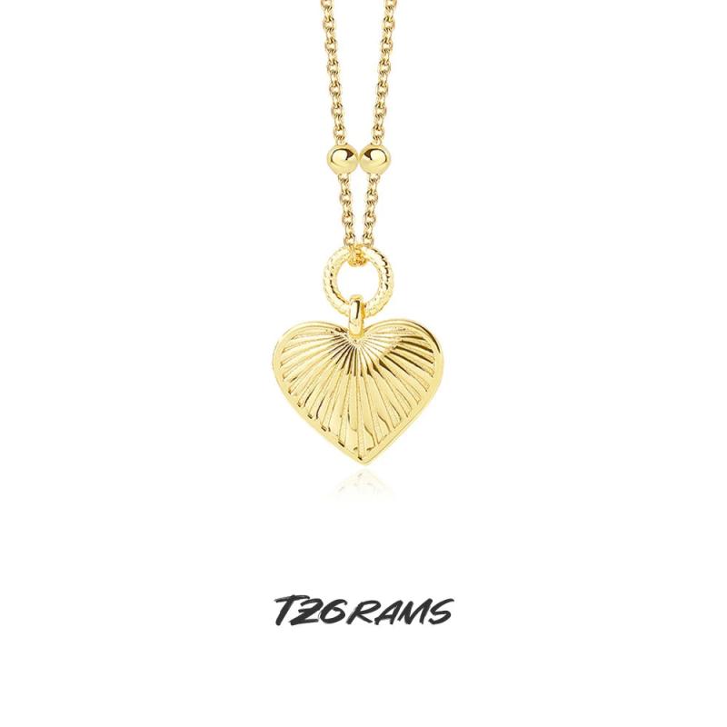 925 Retro Heart Necklace Personalized Wedding Accessories
