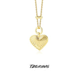 925 Retro Heart Necklace Personalized Wedding Accessories