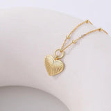 925 Retro Heart Necklace Personalized Wedding Accessories