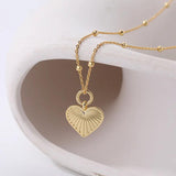 925 Retro Heart Necklace Personalized Wedding Accessories