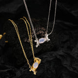 S925 Sterling Silver Zircon Candy Necklace