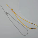 Minority S925 Sterling Silver Short Smooth Necklace Blade Chain