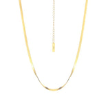 Minority S925 Sterling Silver Short Smooth Necklace Blade Chain