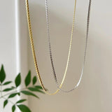 Snake Bone Collar Chain Necklace S925 Silver for Girls