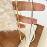 Snake Bone Collar Chain Necklace S925 Silver for Girls
