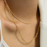 S'STEEL Chain Necklace Sterling Silver 925 Minimalist Short Chokers Women